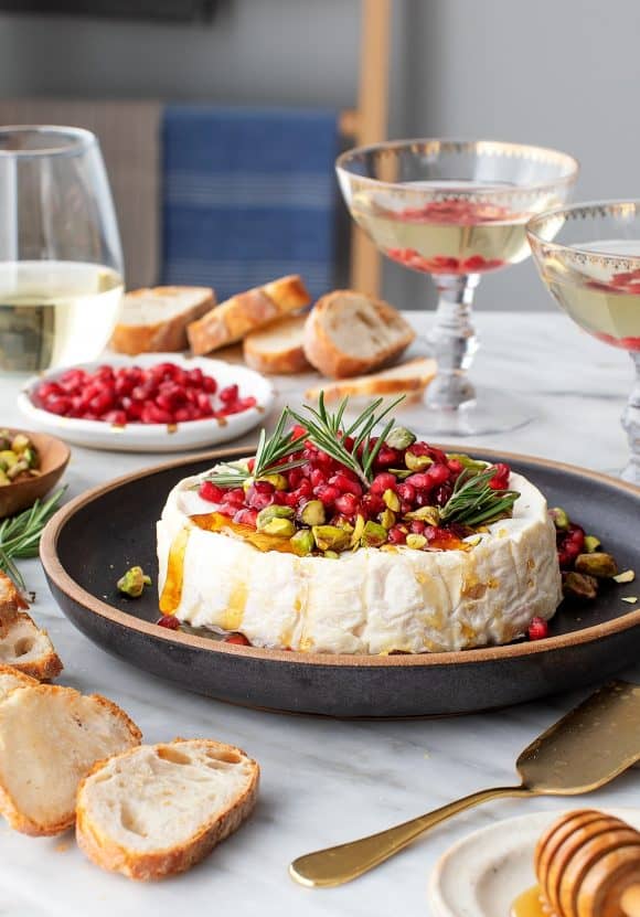 Baked Brie with Pomegranates